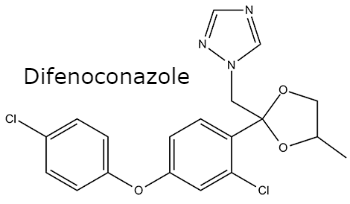 структурная формула дифенконазола